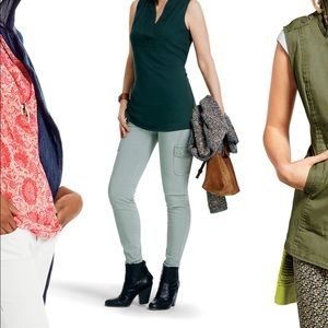 💥SALE💥 CAbi Celadon Skinny Cargo Jean